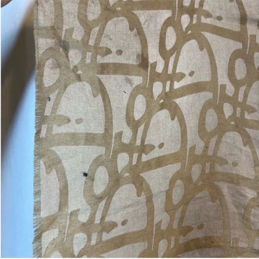 Dior abstract monogram logo silk scarf chic classic timeless